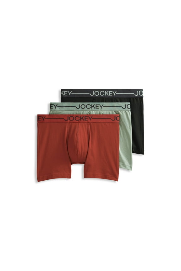 Men's Organic Cotton Stretch 4" Trunk - 3 Pack