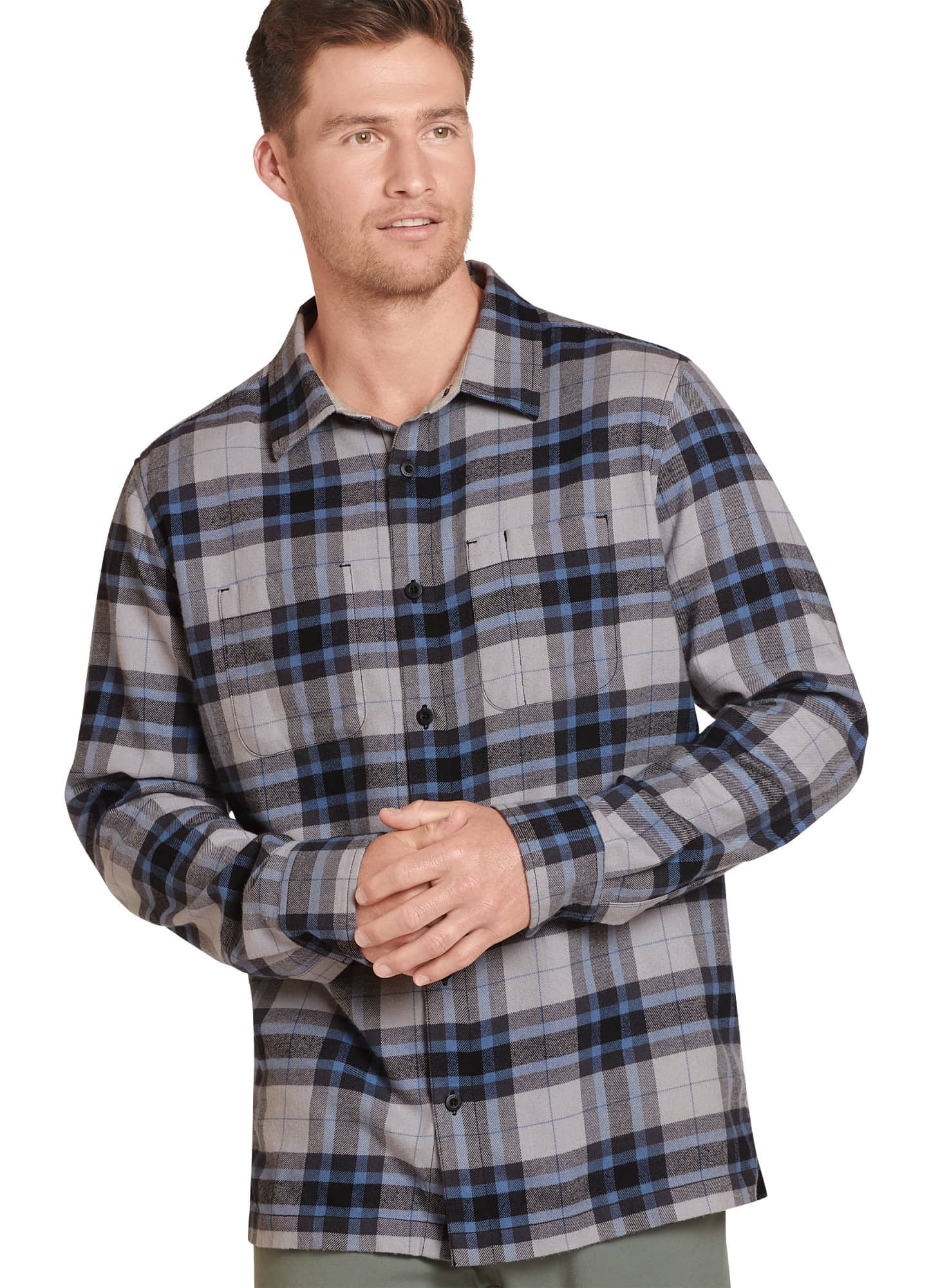Jockey Men's Outdoors Long Sleeve Flannel Shirt