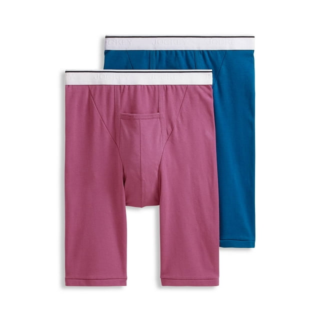 Jockey Men's Pouch 10" Midway Brief 2 Pack