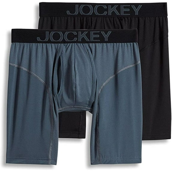 Jockey Men's RapidCool 10" Medium 2 Pack Odor Fighting Midway Brief Underwear