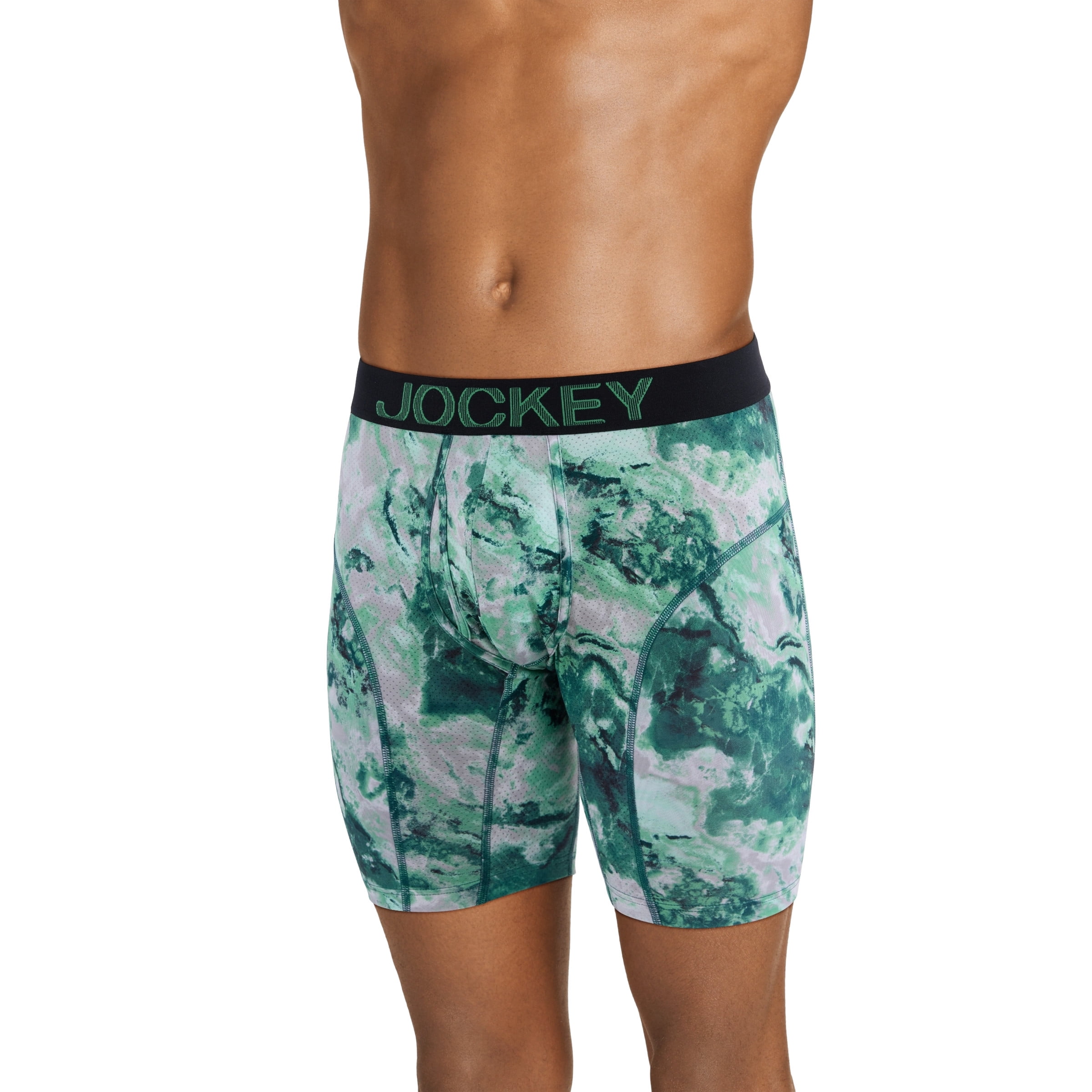Jockey Men's RapidCool 10 Midway Brief – Moisture-Wicking, Odor-Fighting Underwear | Mid Rise, 10-Inch Inseam, Keyhole Fly
