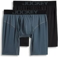 thumbnail image 1 of Jockey Men's RapidCool Midway Brief - 2 Pack, Nerves of Steel/Black, X-Large, 1 of 3