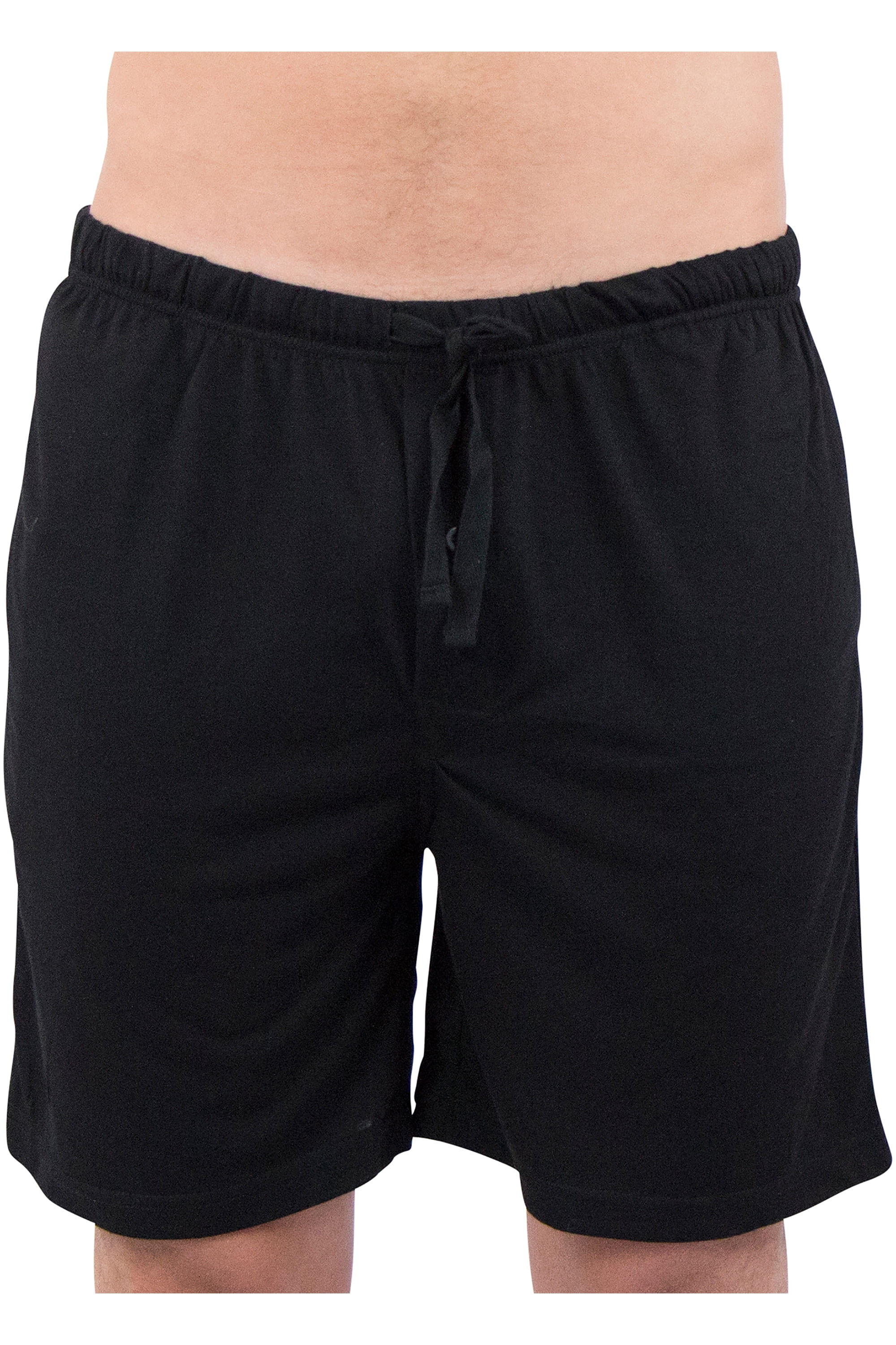 Jockey Men's Sleepwear Soft Knit Short, Black, L