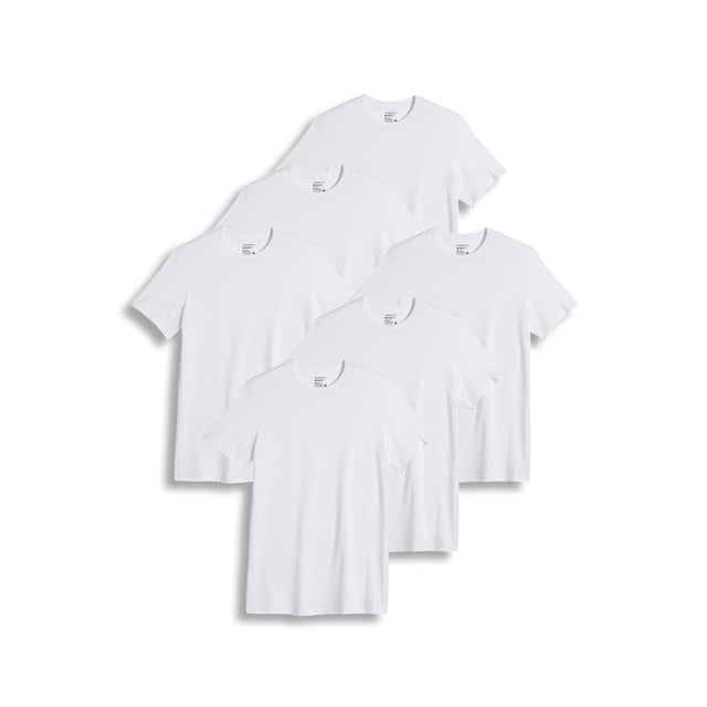 Jockey Men's Slim Fit Cotton Stretch Crew Neck TShirt 6 Pack