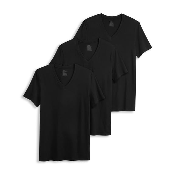 Jockey Men's Smooth Fit Cotton Stretch V-Neck Undershirt - 3 Pack