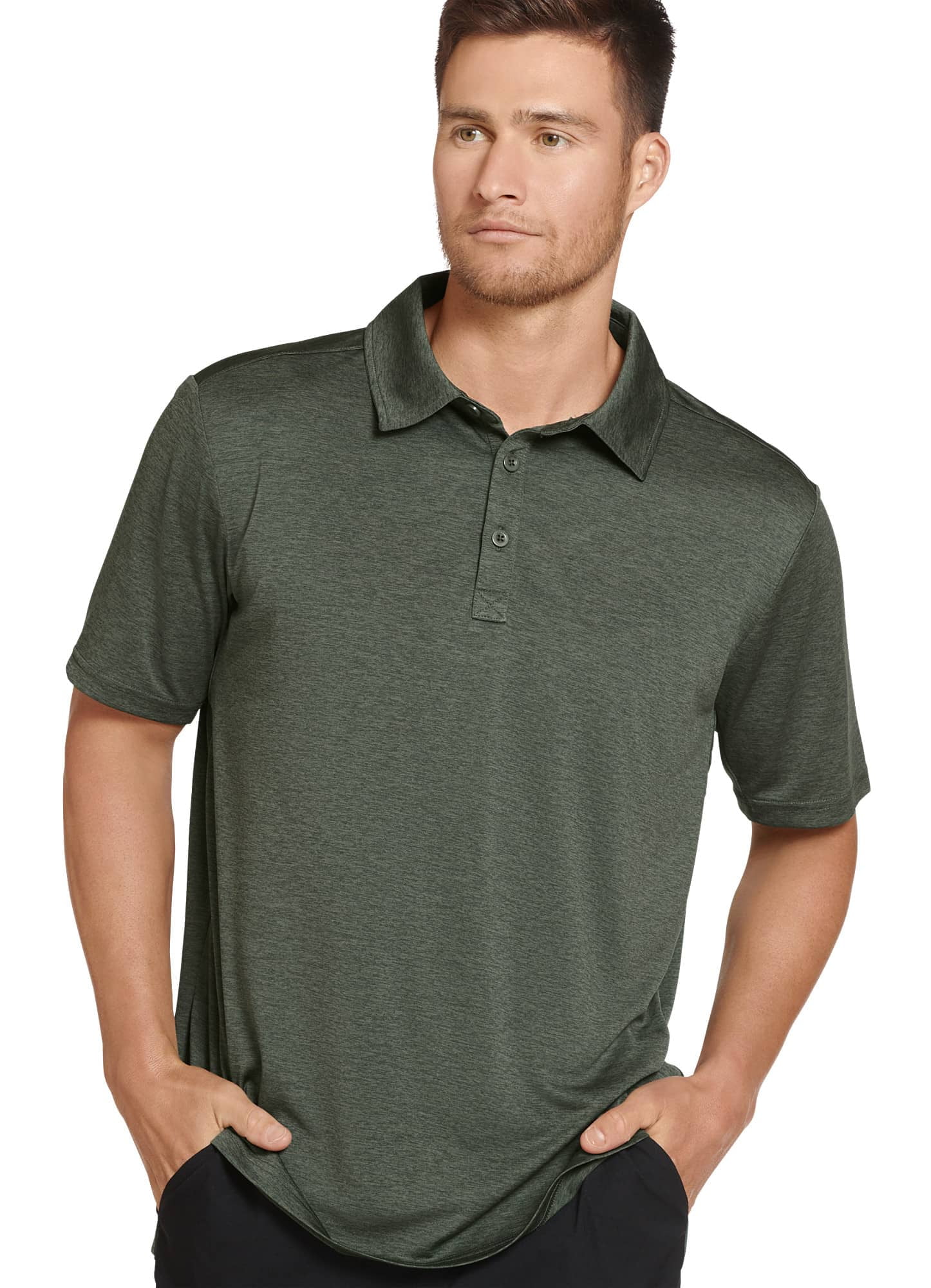 Jockey Men's Space Dye Performance Polo