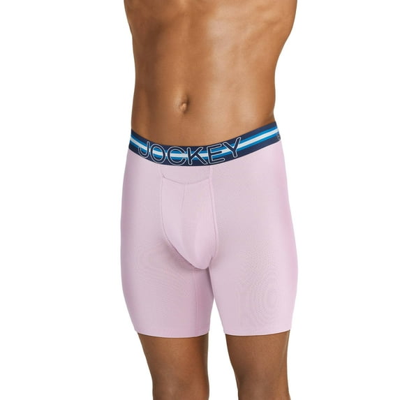 Jockey Sport Men's Stability Pouch Microfiber 9" Long Leg Boxer Brief