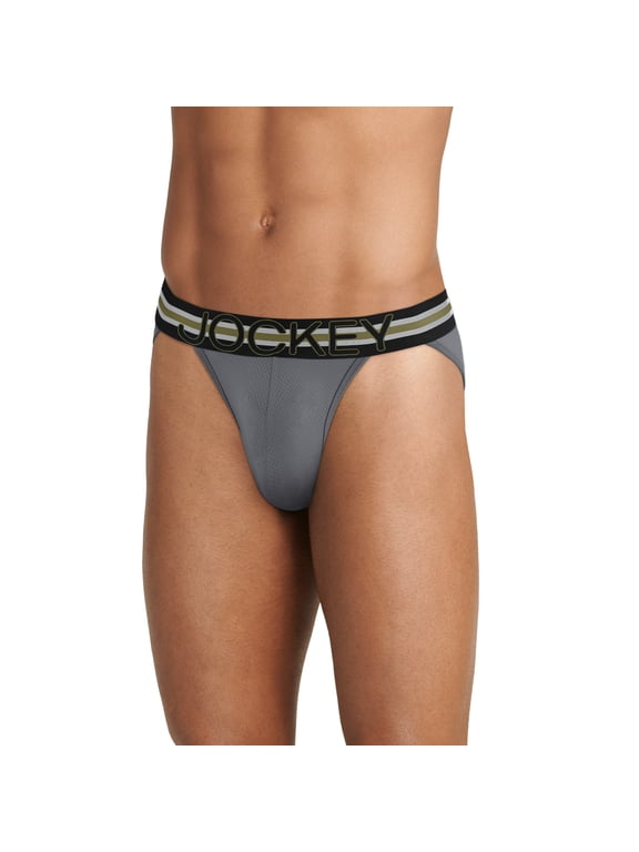 Men's Jockey Sport Stability Pouch Microfiber String Bikini