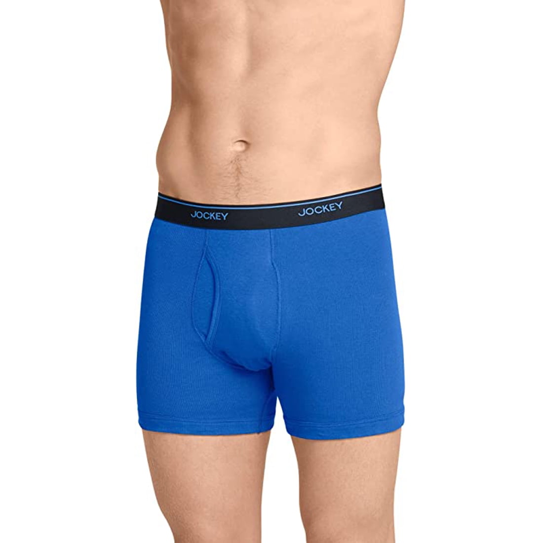 Jockey Men's Staycool Boxer Brief 3 Pack, True Navy/Mimas Blue/Royal
