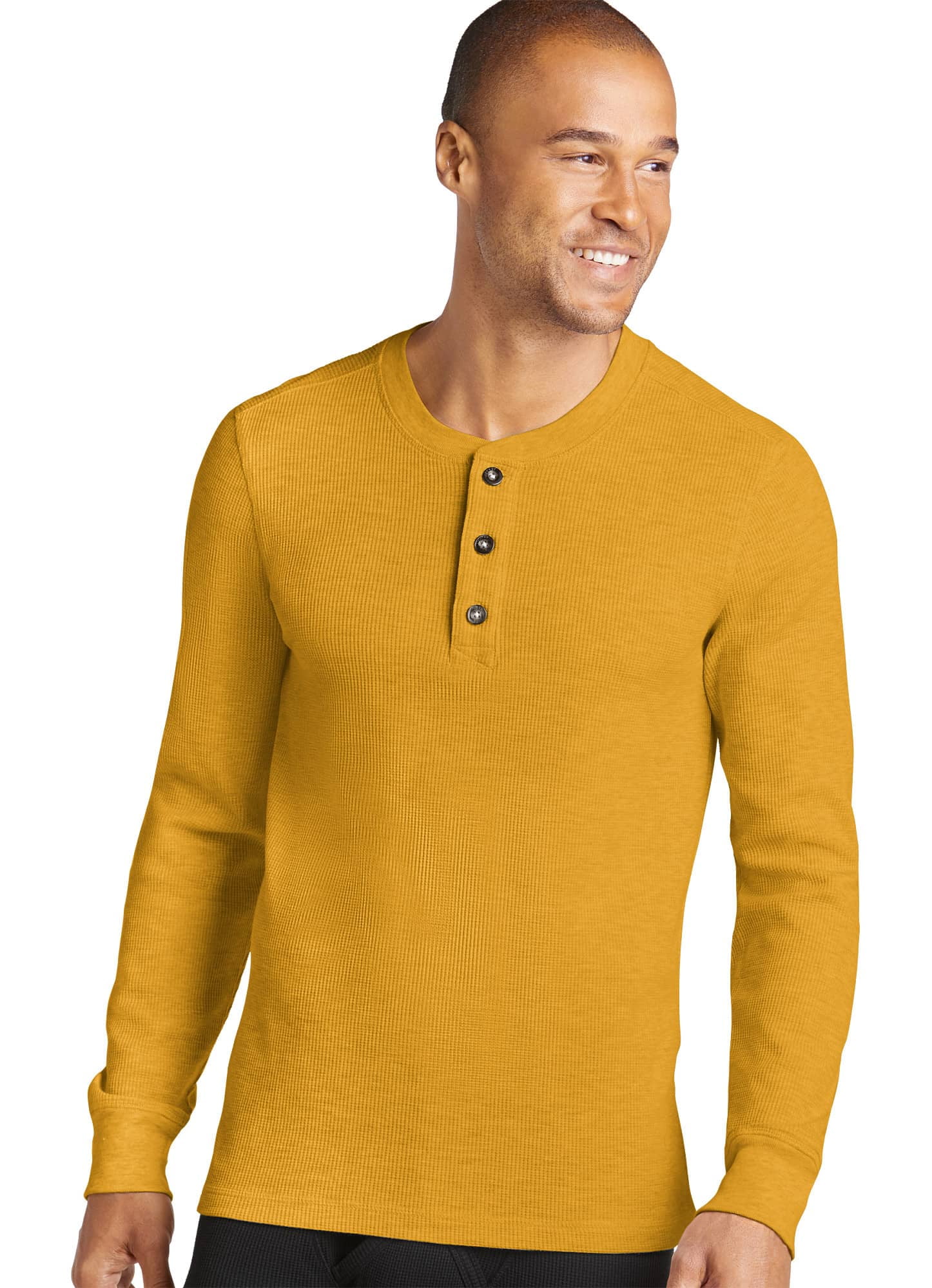 Jockey Men's Tall Man Long Sleeve Waffle Henley