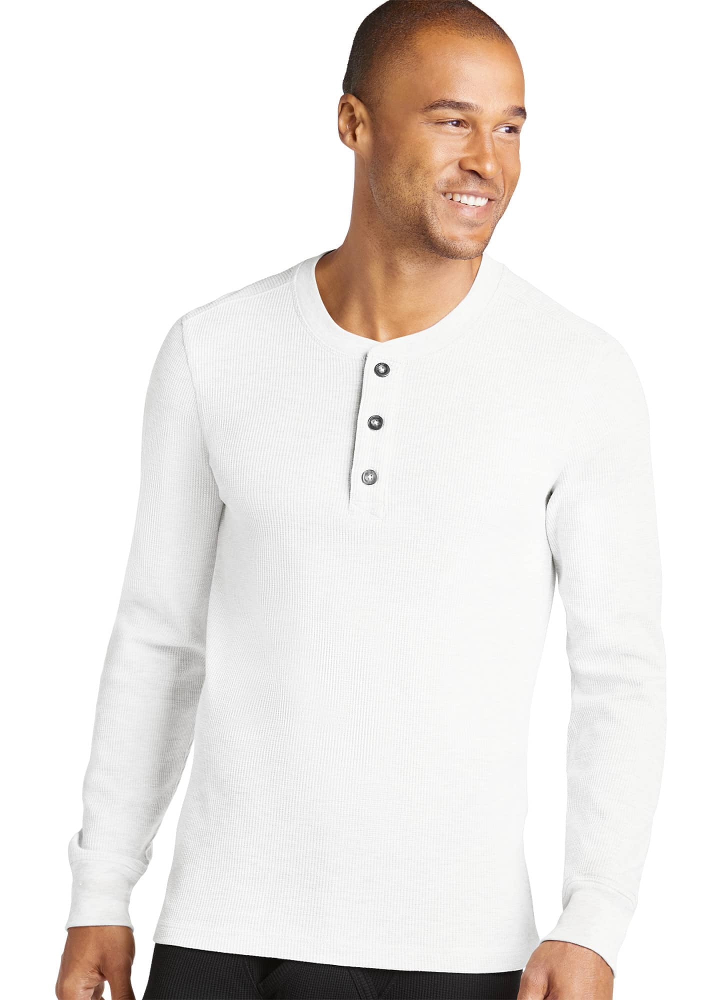 Jockey Men's Tall Man Long Sleeve Waffle Henley