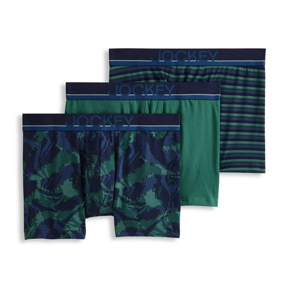 Jockey Men's True Style 4" Trunk - 3 Pack