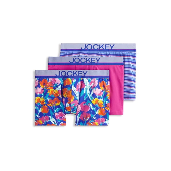 Jockey Men's True Style 4" Trunk - 3 Pack