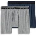 thumbnail image 1 of Jockey Men's Underwear Sport Outdoor Boxer Brief - 2 Pack, midnight heather/light grey heather, S, 1 of 1