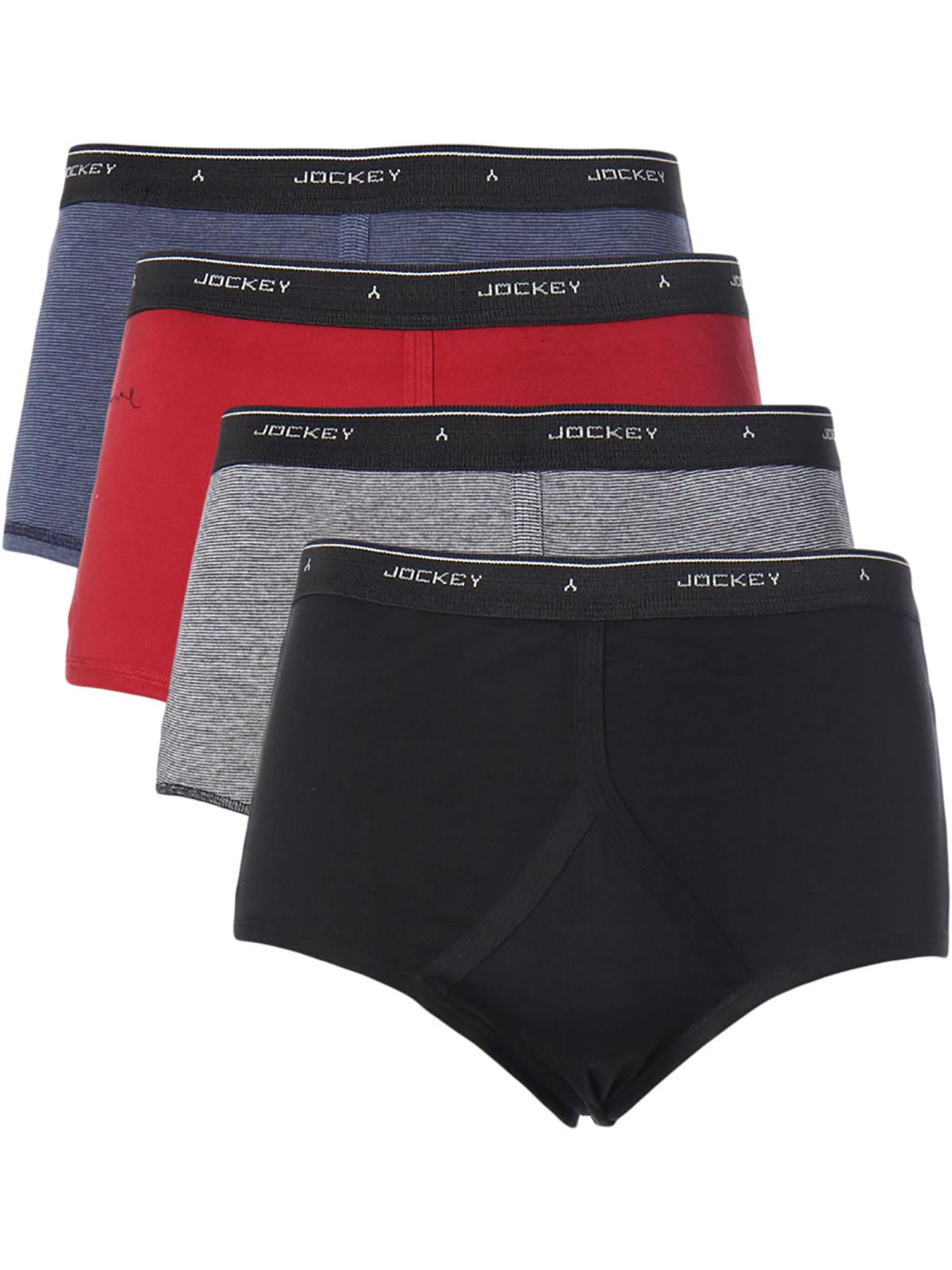 Jockey Mens 4 Pack + 1 Bonus Underwear Boxer Briefs 114 38/No Inseam -  Walmart.com