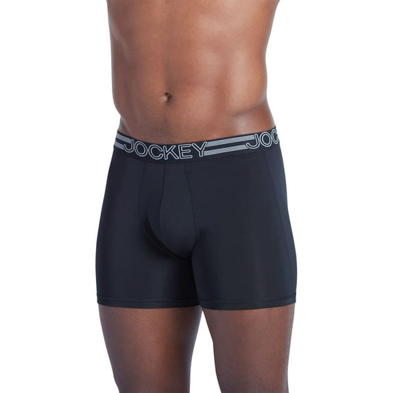 Jockey Mens Active Microfiber Boxer Brief - 3 Pack