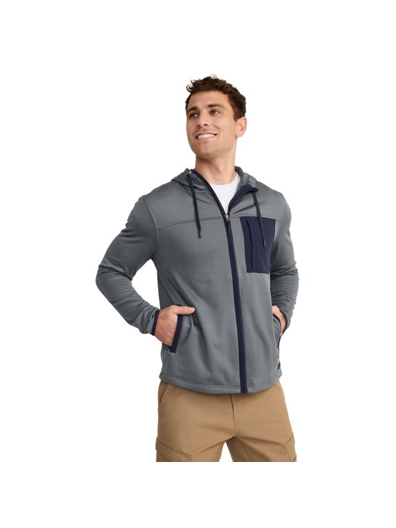 Outdoors Men's Lightweight Grid Fleece