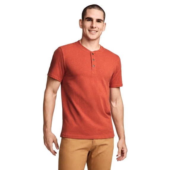 Jockey Outdoors Men's 100% Cotton Short Sleeve Henley