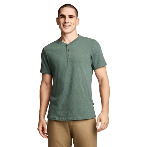 Jockey Outdoors Men's 100% Cotton Short Sleeve Henley
