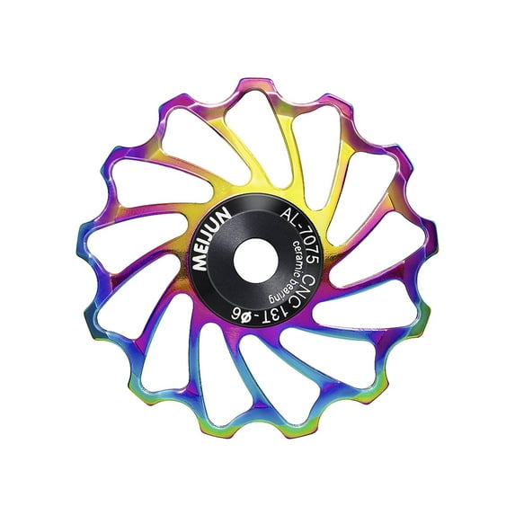 Jockey Pulley, Colorful MTB Bike Rear Derailleur Pulley Wheels, 11 13T Aluminum Sealed Bearing Jockey Wheel for Rear Derailleur Shifting