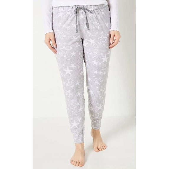 Jockey Set of 2 Soft Essentials Holiday Jogger Pants, Celstilstars Black, XL