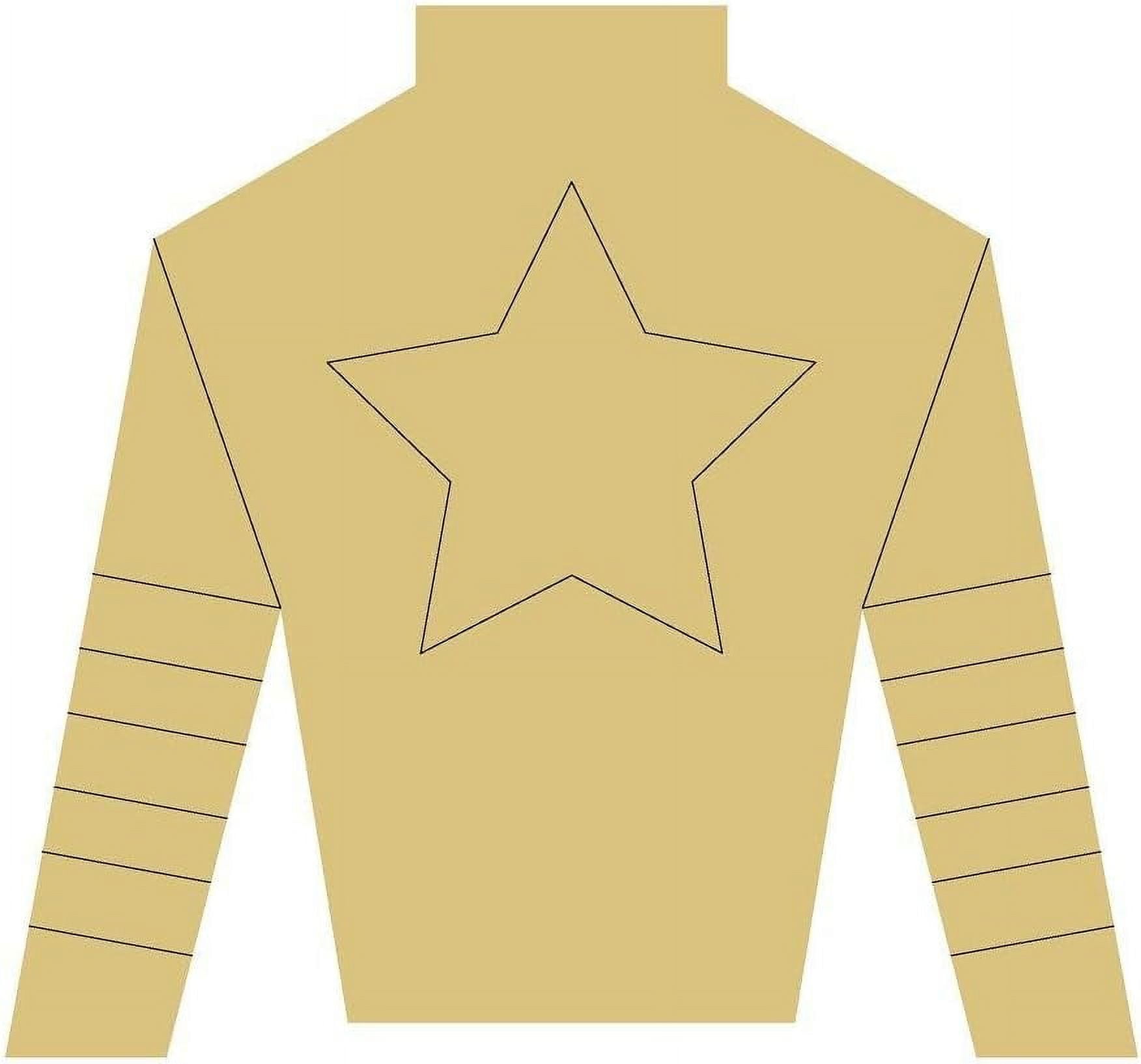 Jockey Silk Design By Lines Cutout Unfinished Wood Derby Horse Racing