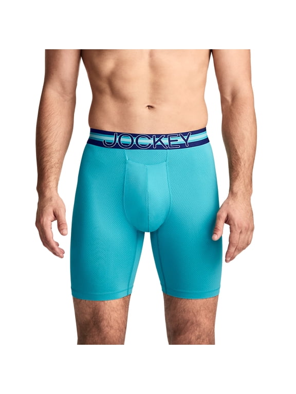Sport Men's Stability Pouch Microfiber 9" Long Leg Boxer Brief
