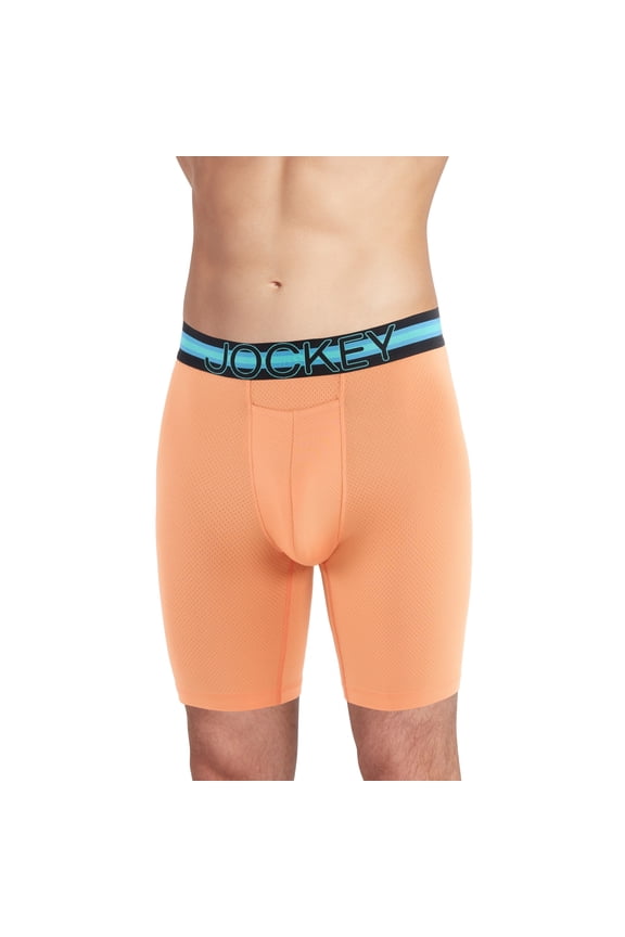 Sport Men's Stability Pouch Microfiber 9" Long Leg Boxer Brief