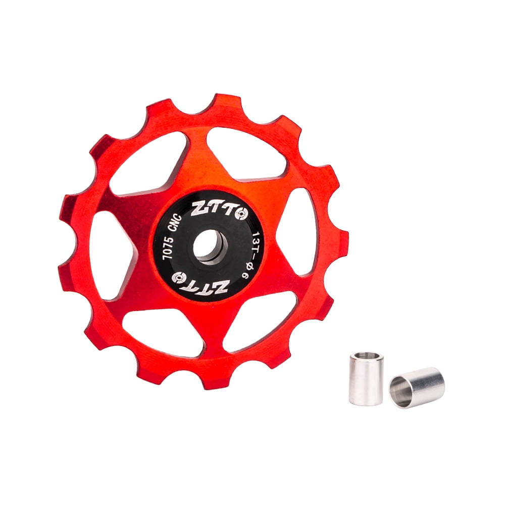 Set 2 Pulegge Deragliatore Posteriore 13T - Alluminio CNC, Cuscinetti Ceramici, Per Cambio Bici 9-12V - Foto 5