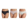 thumbnail image 1 of Jockey Womens Panties Underwear Hi-Cut 3-Pack Soft Seamfree 5/Black/Tan/Nude, 1 of 4