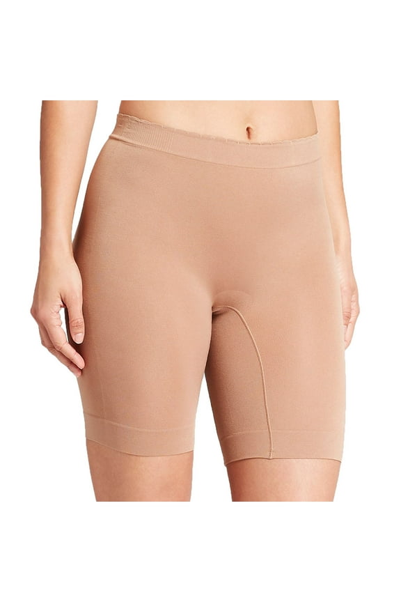 Women JKY Microfiber Stretch Underwear Seamless Slipshort Caramel XXL
