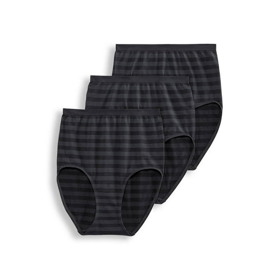 Jockey Women Matte & Shine Seamfree Full Rise Brief - 3 Pack