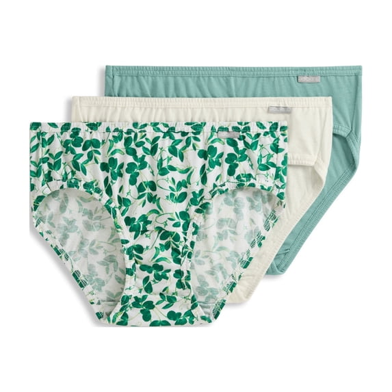 Jockey Women's 100% Cotton Elance Bikini - 3 Pack