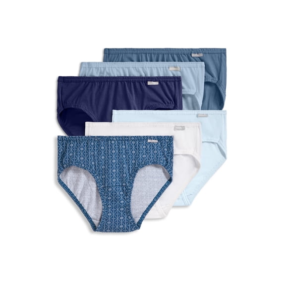 Jockey Women's 100% Cotton Elance Bikini - 6 Pack
