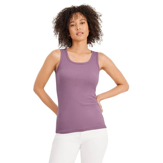 Jockey Women's 100 Cotton Rib Tank