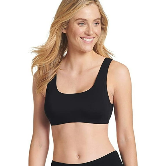 Jockey Women's Activewear Air Soft Touch Bralette, Black, Small