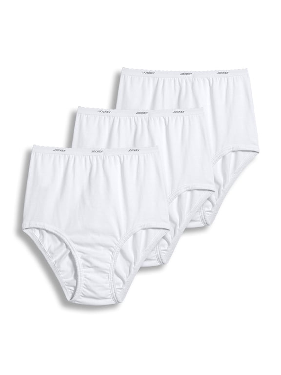 Women's 100% Cotton Classic Brief - 3 Pack