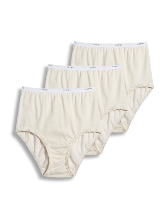 Women's 100% Cotton Classic Brief - 3 Pack