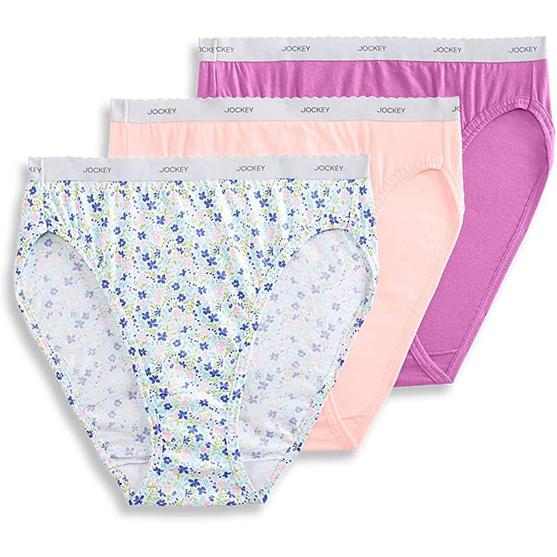 Jockey Women's 3 Pack Classic Fit Basic French Cut Briefs Underwear -  Extended Size