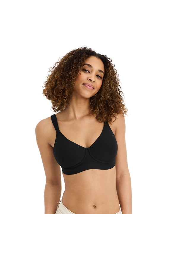 Women's Cooling Cotton Blend Wirefree Full Coverage Molded Cup Bra