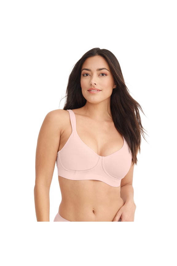Women's Cooling Cotton Blend Wirefree Full Coverage Molded Cup Bra