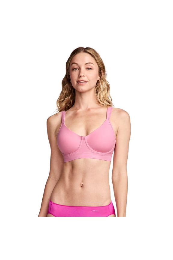 Women's Cooling Cotton Blend Wirefree Full Coverage Molded Cup Bra