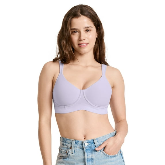 Jockey Women's Cooling Cotton Blend Wirefree Full Coverage Molded Cup Bra