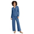 thumbnail image 1 of Jockey Women's Cooling Modal Notch Collar Long Sleeve Top & Pant Set, 1 of 3