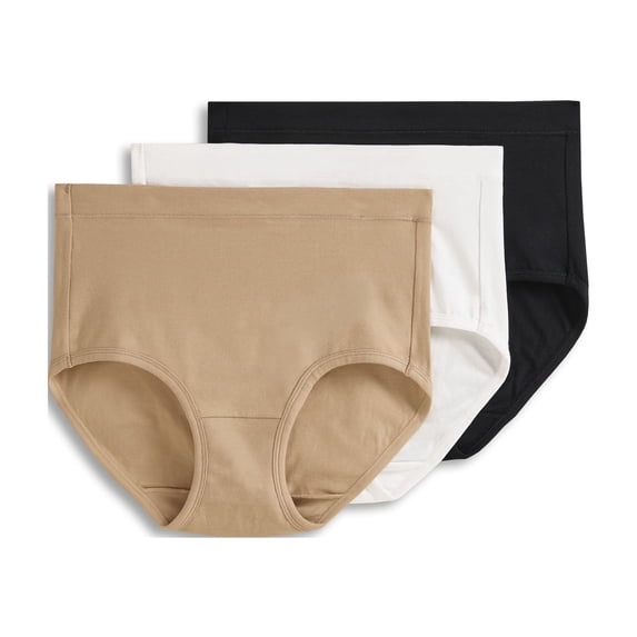 Jockey Women's Cotton Stretch Brief - 3 Pack
