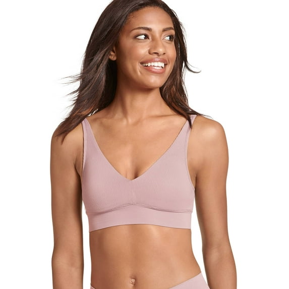 Jockey Women's Eco•Seamfree Rib Molded Cup Plunge Bralette