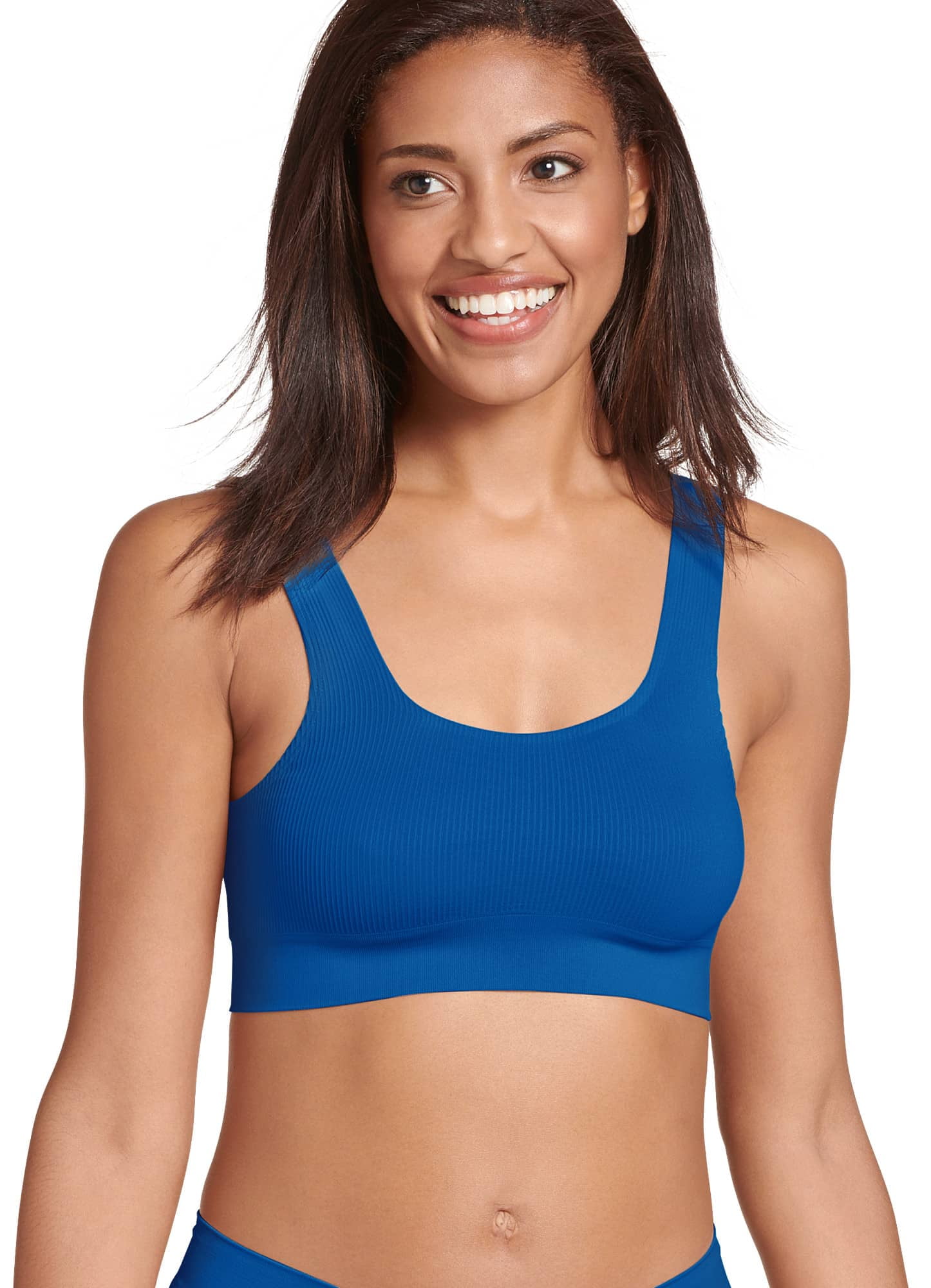 Jockey Women's Eco•Seamfree Rib Scoop Bralette - Walmart.com