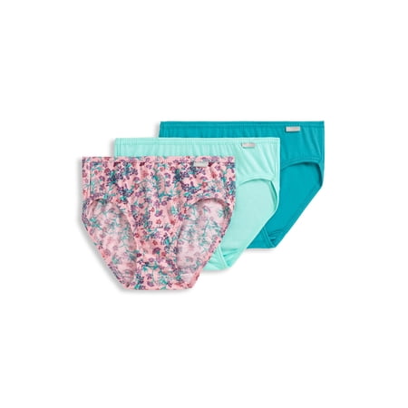 Jockey Women's 100% Cotton Elance Bikini - 3 Pack