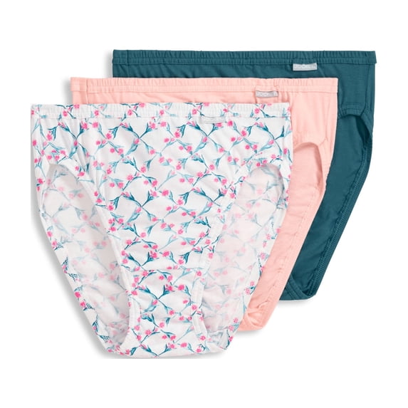 Jockey Women's 100% Cotton Elance French Cut - 3 Pack