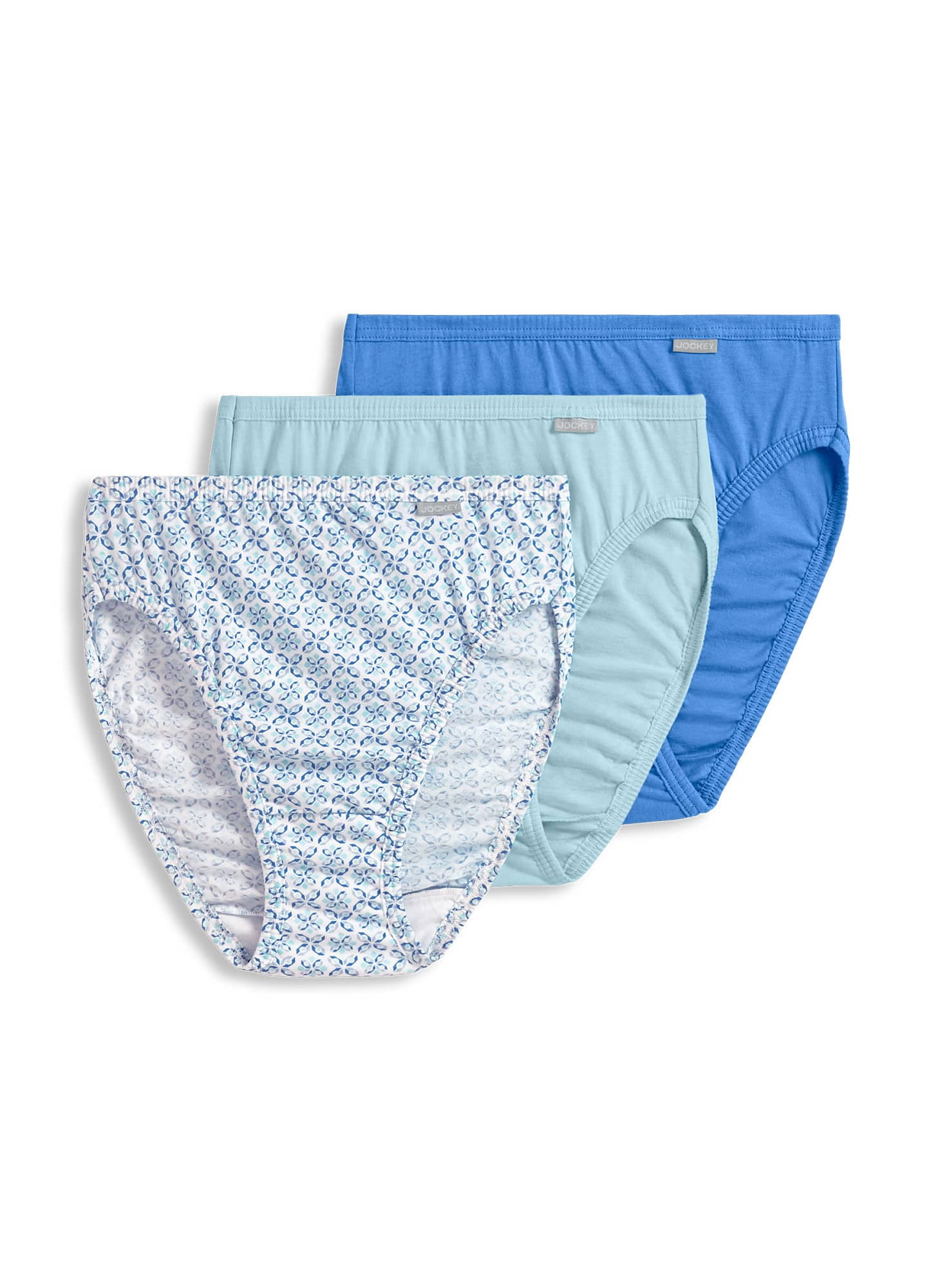 Jockey Women's Underwear Plus Size Elance French Cut - 6 Pack, Deep Blue  Heather/Deep Blue Dot/Sea Blue Heather, 11 at  Women's Clothing store
